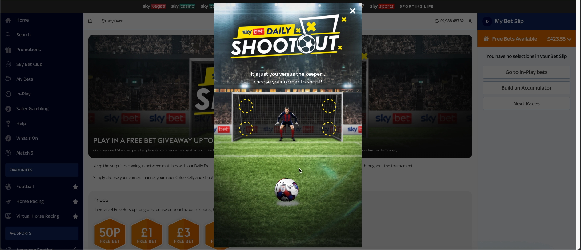 Daily Shootout Free to Play Football Game cover image