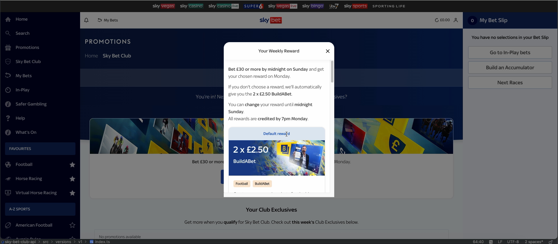 Weekly reward picker
